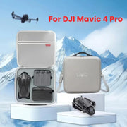 For DJI Mavic 4 Pro Fly More Combo / Creator Combo Carrying Case Durable PU Crossbody Shoulder Bag(Black)