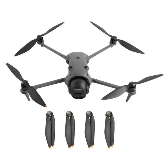 For DJI Mavic 4 Pro Drone RCSTQ Low-Noise Quick-Release Propellers Replacement Blades(Black Orange)