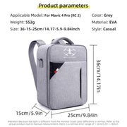 For DJI Mavic 4 Pro / RC 2 Backpack Shoulder Bag EVA Carrying Case(Gray)