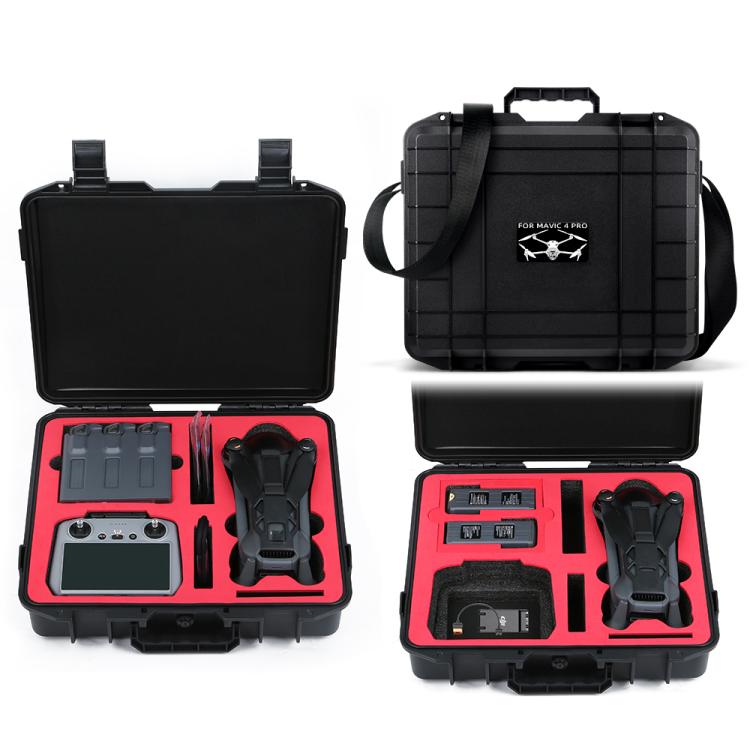 For DJI Mavic 4 Pro Fly More Combo RC 2 Explosion-Proof Box EVA Shockproof Storage Case With Shoulder Strap(Black) - free shipping - PMC Jewellery - Order now!