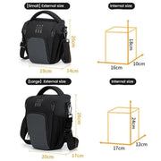 Cwatcun D1 Large Lightweight Portable Leather Film Material Camera Crossbody Bag