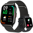Blood Oxygen / Sleep / Heart Rate Health Monitoring Smart Watch Square Sports Double Strap Watch(Black Steel+Silicone Black) - free shipping - PMC TechLife - Order now!