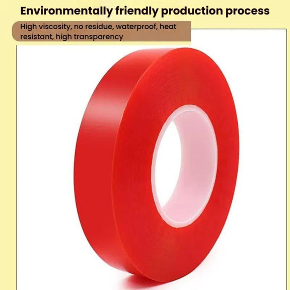 5rolls 0.2mm Thick Acrylic Polyester PET Double Sided Adhesive Tape, 10m/roll, Width: 4mm