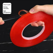 5rolls 0.2mm Thick Acrylic Polyester PET Double Sided Adhesive Tape, 10m/roll, Width: 4mm