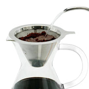 304 Stainless Steel Coffee Filter Reusable Mesh for Pour Over/Drip Coffee Maker, Spec:  4-6 Cups
