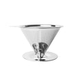 V60 Stainless Steel Coffee Filter with Base for Pour Over Brewing, Spec: 1-6 Cups 600-mesh - free shipping - PMC TechLife - Order now!