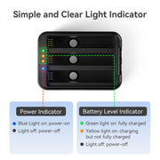 For Insta360 X5 Camera AMagisn Battery Charger Fast Charging Station For 3 Batteries Simultaneously