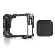 For Insta360 Ace Pro 2 / Ace Pro Camera AMagisn Quick Release Metal Cage Horizontal & Vertical Shooting Protective Frame(Charcoal Metallic)