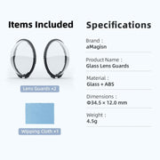 For Insta360 X5 Camera aMagisn Lens Guard Protector Detachable Anti-Scratch Glass Cover Standard Edition