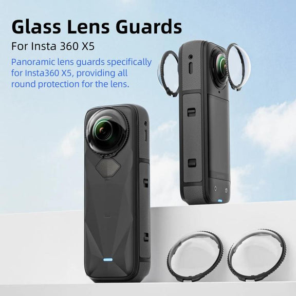 For Insta360 X5 Camera aMagisn Lens Guard Protector Detachable Anti-Scratch Glass Cover Standard Edition