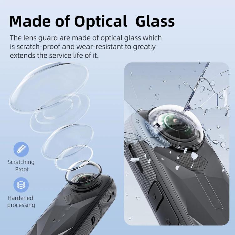 For Insta360 X5 Camera aMagisn Lens Guard Protector Detachable Anti-Scratch Glass Cover Standard Edition