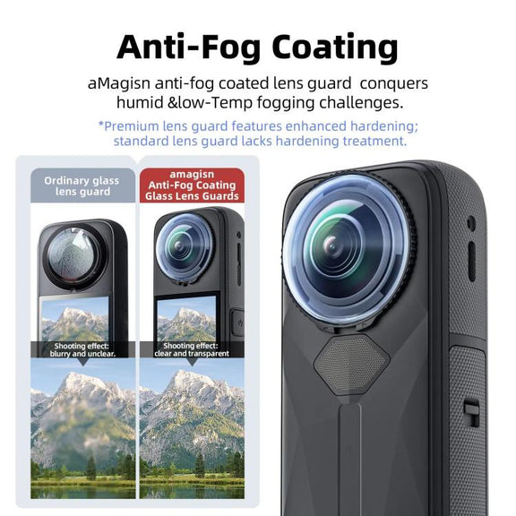 For Insta360 X5 Camera aMagisn Lens Guard Protector Detachable Anti-Scratch Glass Cover Standard Edition