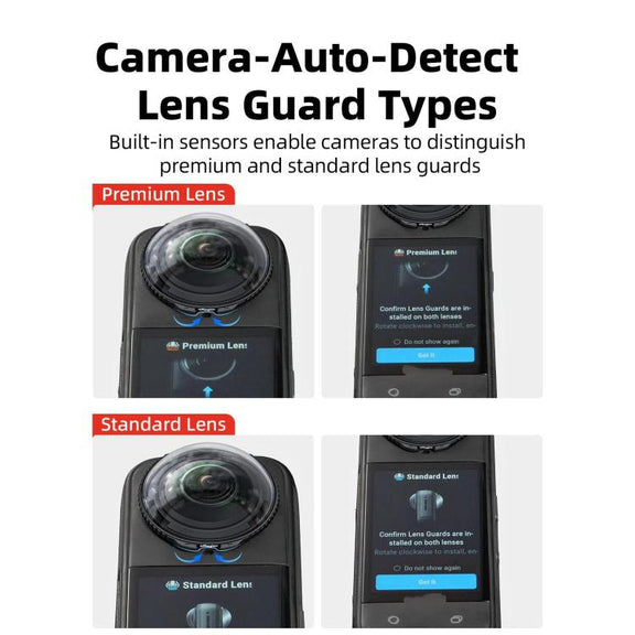 For Insta360 X5 Camera aMagisn Lens Guard Protector Detachable Anti-Scratch Glass Cover Standard Edition