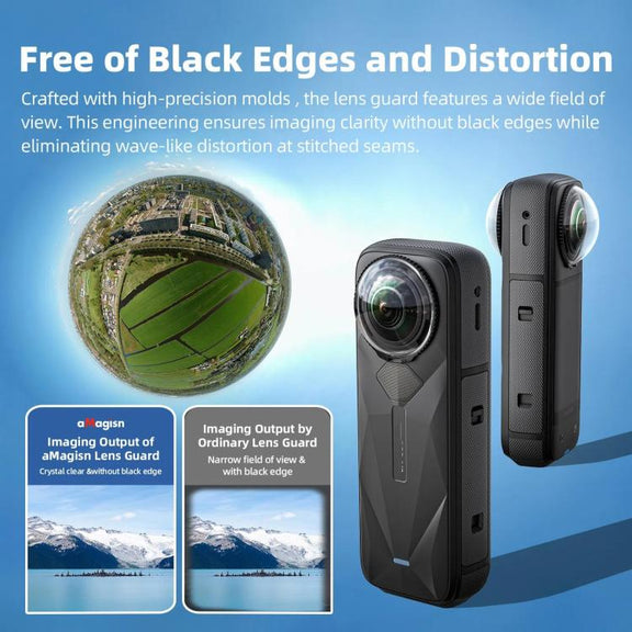 For Insta360 X5 Camera aMagisn Lens Guard Protector Detachable Anti-Scratch Glass Cover Standard Edition