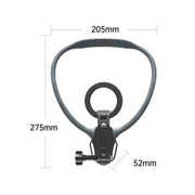 Adjustable Magnetic Neck Mount Phone Holder Quick-Release Chest Strap POV Mount For Sports & Vlogging(Black)