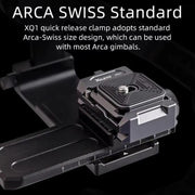 XILETU XQ-1A Arca Quick Release Adapter Gimbal Stabilizer Tripod Sports Quick Release Plate Stand