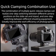 XILETU XQ-1A Arca Quick Release Adapter Gimbal Stabilizer Tripod Sports Quick Release Plate Stand