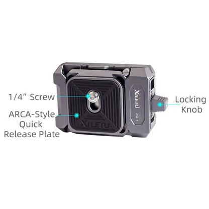XILETU XQ-1 Arca Quick Release Adapter Gimbal Stabilizer Tripod Sports Quick Release Plate Stand - free shipping - PMC Jewellery - Order now!