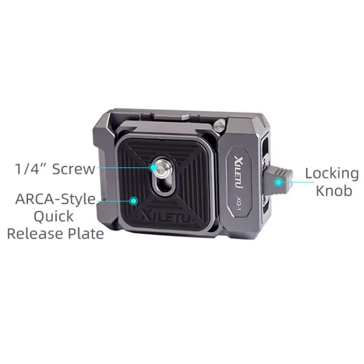XILETU XQ-1A Arca Quick Release Adapter Gimbal Stabilizer Tripod Sports Quick Release Plate Stand