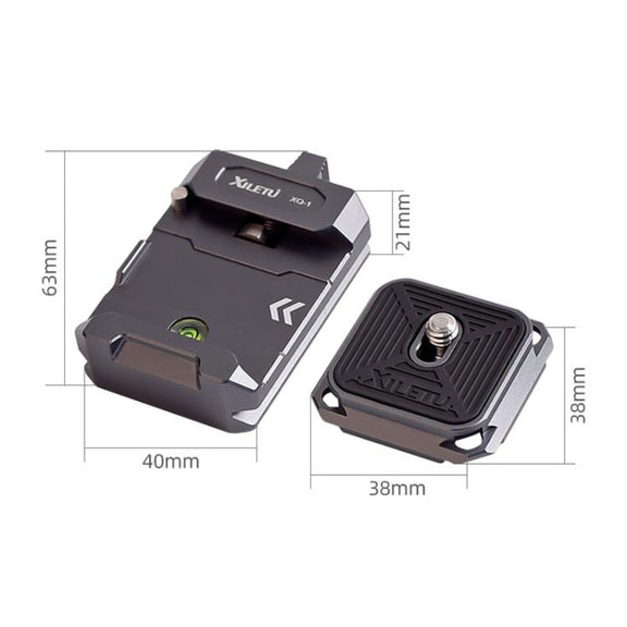 XILETU XQ-1A Arca Quick Release Adapter Gimbal Stabilizer Tripod Sports Quick Release Plate Stand