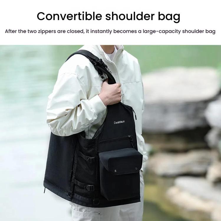 Cwatcun D192 Multifunctional Vest Outdoor Lightweight Comfortable Camera Bag