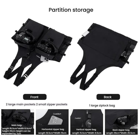 Cwatcun D192 Multifunctional Vest Outdoor Lightweight Comfortable Camera Bag