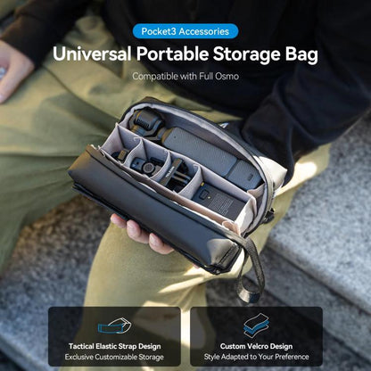 For DJI Osmo Pocket 3 Creator Combo TELESIN Universal Portable Storage Bag Carrying Case(Black) - free shipping - PMC Jewellery - Order now!
