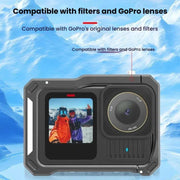 HEPAIL AC68 Aluminum Alloy Rabbit Cage Frame For GoPro HERO13 Black /12 Black /11 Black /10 Black /9 Black