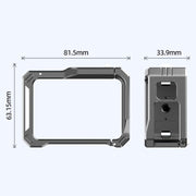 HEPAIL AC68 Aluminum Alloy Rabbit Cage Frame For GoPro HERO13 Black /12 Black /11 Black /10 Black /9 Black