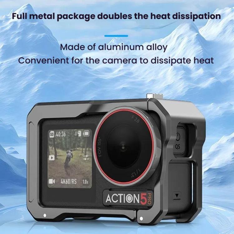 For DJI Osmo Action 5 Pro / 4 / 3 HEPAIL AC70 Metal Rabbit Cage - free shipping - PMC TechLife - Order now!