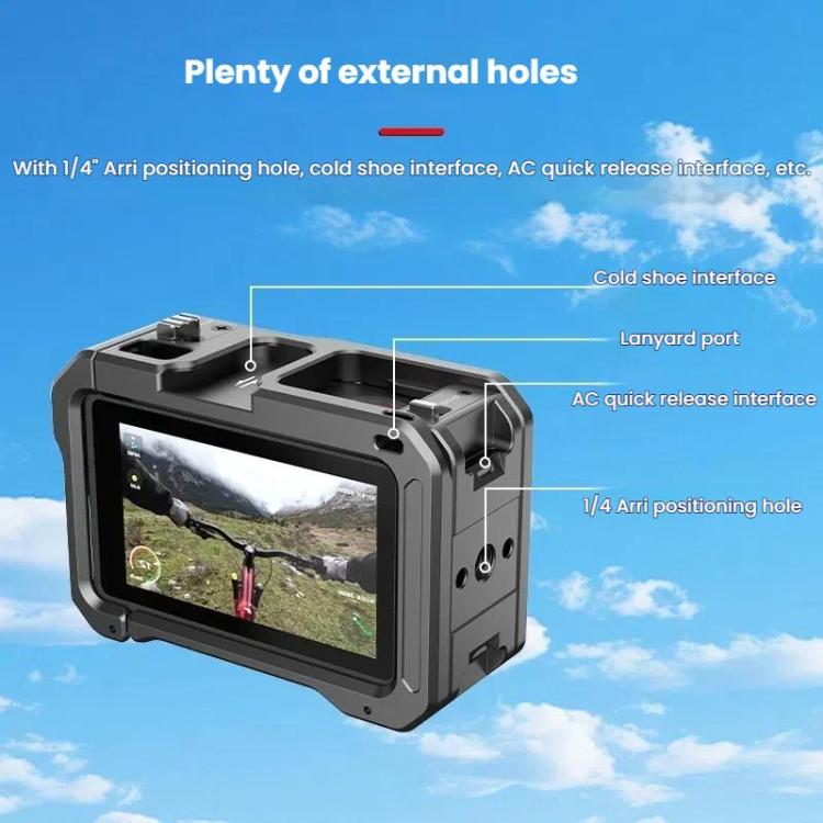 For DJI Osmo Action 5 Pro / 4 / 3 HEPAIL AC70 Metal Rabbit Cage - free shipping - PMC Jewellery - Order now!