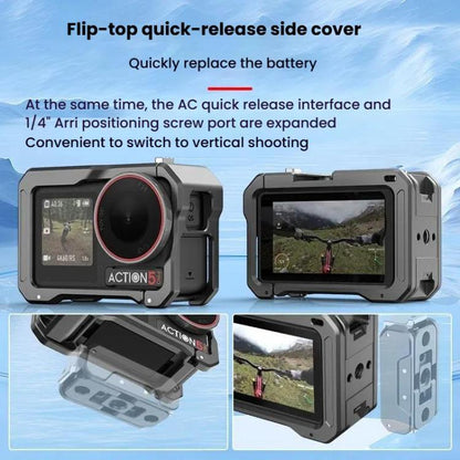 For DJI Osmo Action 5 Pro / 4 / 3 HEPAIL AC70 Metal Rabbit Cage - free shipping - PMC Jewellery - Order now!
