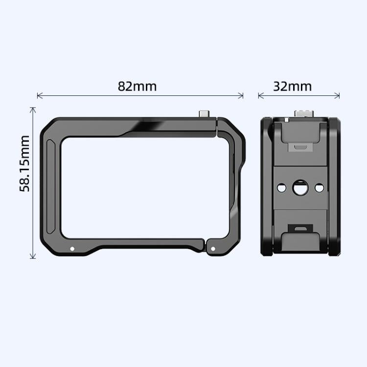For DJI Osmo Action 5 Pro / 4 / 3 HEPAIL AC70 Metal Rabbit Cage - free shipping - PMC Jewellery - Order now!