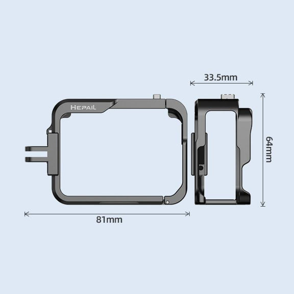 For Insta360 Ace Pro HEPAIL AC-26 Metal Rabbit Cage Camera Frame Accessories