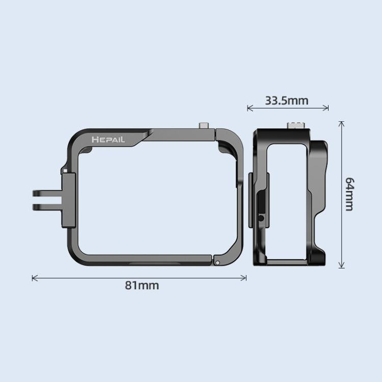For Insta360 Ace Pro HEPAIL AC-26 Metal Rabbit Cage Camera Frame Accessories
