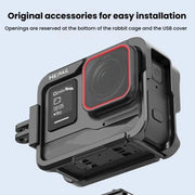 For Insta360 Ace Pro HEPAIL AC-26 Metal Rabbit Cage Camera Frame Accessories