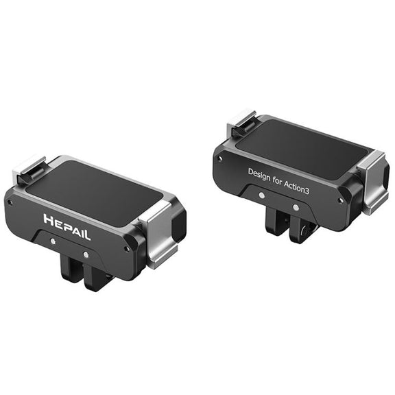 For DJI Osmo Action 4 / 3 HEPAIL AC-17 Metal Magnetic Quick Release