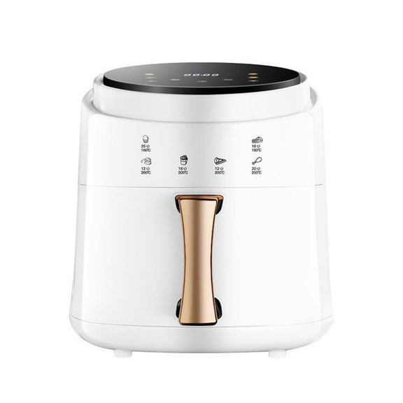8L Air Fryer Household Multi-Function Large Capacity Oil-Free Electric Fryer, Color: White UK Plug