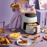 8L Air Fryer Household Multi-Function Large Capacity Oil-Free Electric Fryer, Color: Black US Plug