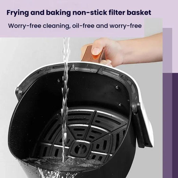 8L Air Fryer Household Multi-Function Large Capacity Oil-Free Electric Fryer, Color: Black US Plug