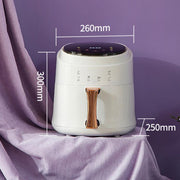 8L Air Fryer Household Multi-Function Large Capacity Oil-Free Electric Fryer, Color: Black US Plug