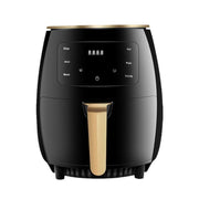 6L 1400W Air Fryer Household Large Capacity French Fry Maker Multifunctional Electric Fryer, Color: Black US Plug