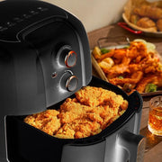 10L Large Capacity Air Fryer Multifunctional Electric Fryer French Fry Maker, EU Plug, Style: Dual-control Mechanical Visible