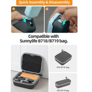 For DJI Osmo Pocket 3 Sunnylife OP3-K990 Protective Cover Body Filter Storage Top Cover Protective Case(Gray)