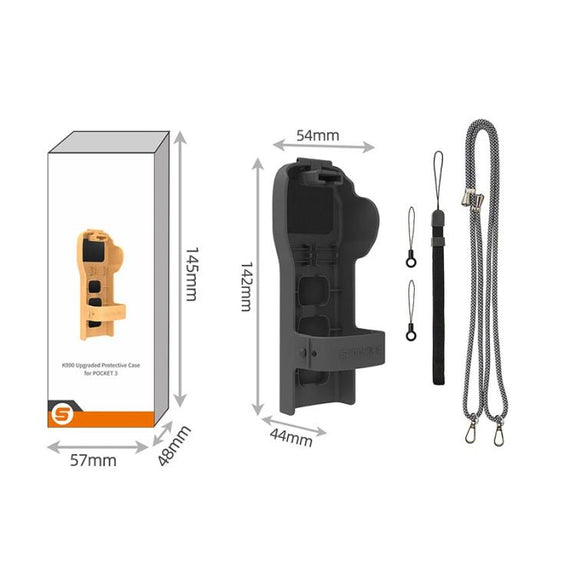For DJI Osmo Pocket 3 Sunnylife OP3-K990 Protective Cover Body Filter Storage Top Cover Protective Case(Gray)