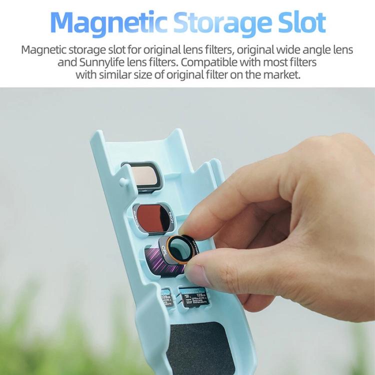 For DJI Osmo Pocket 3 Sunnylife OP3-K990 Protective Cover Body Filter Storage Top Cover Protective Case(Gray)