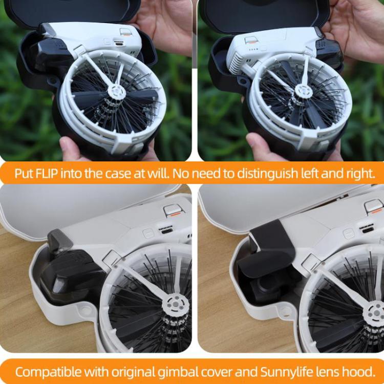 For DJI Flip Sunnylife FP-SN953 Storage Box Shockproof Crossbody Bag(Black) - free shipping - PMC TechLife - Order now!