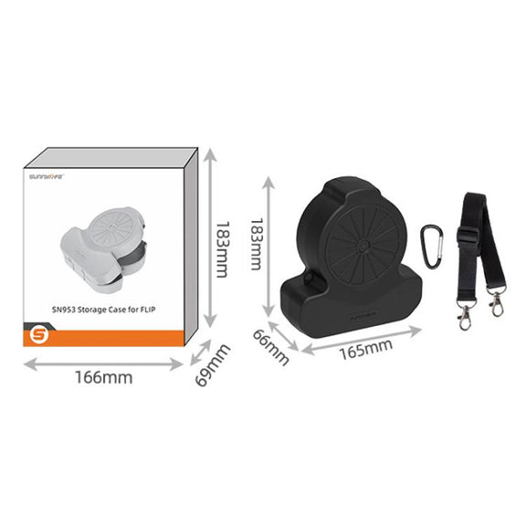 For DJI Flip Sunnylife FP-SN953 Storage Box Shockproof Crossbody Bag(Black)