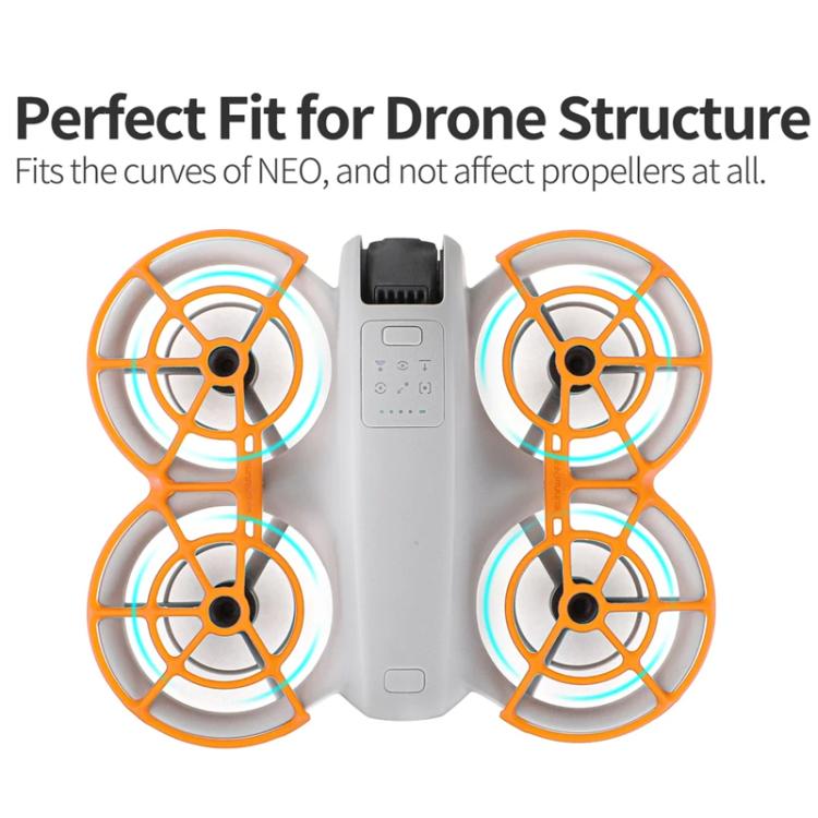 For DJI NEO Sunnylife NE-KC863 Paddle Blade Protective Cover Anti-Collision Ring(Orange)