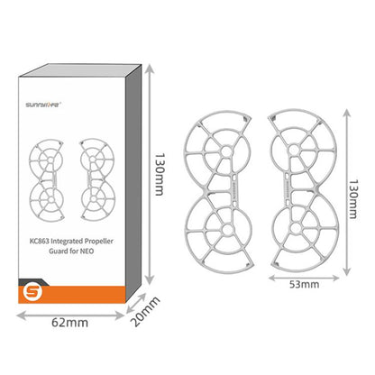 For DJI NEO Sunnylife NE-KC863 Paddle Blade Protective Cover Anti-Collision Ring(Gray) - free shipping - PMC Jewellery - Order now!